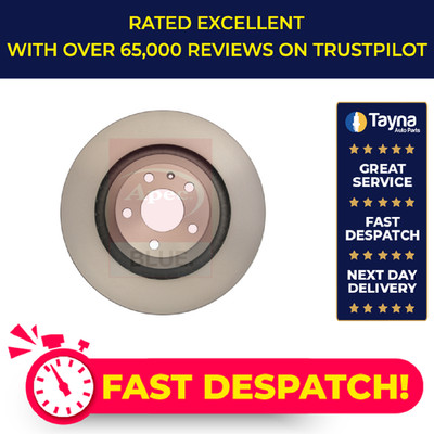2x Brake Discs Pair Vented fits AUDI A6 C6 2.8 Rear 06 to 11 330mm Set Apec Blue