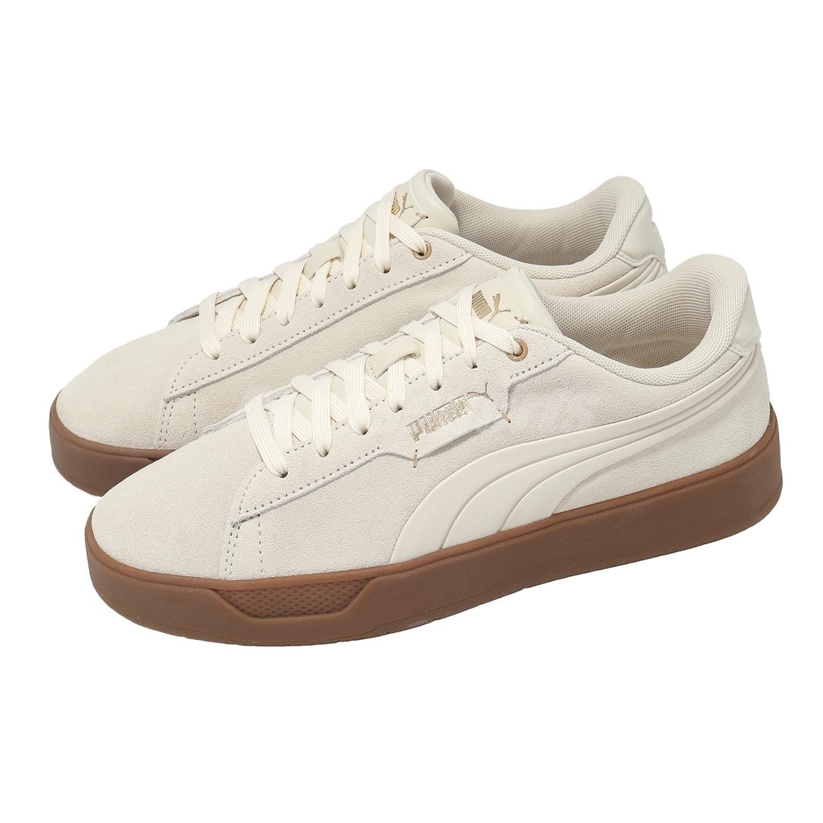 Puma Smash Belle SD Beige Brown Women Lifestyle Casual Shoes