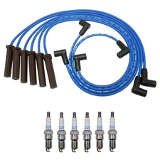NGK 7mm Wire Set 6 Denso Platinum Spark Plug Kit For Alero Century Impala V6