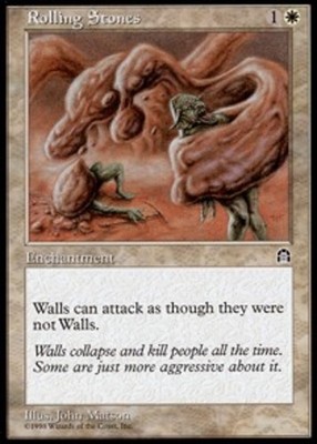 MTG Rolling Stones, Stronghold, Heavily Played, English