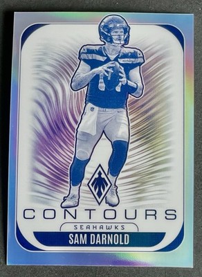2025 Panini Phoenix Sam Darnold Contours Silver #29 Seahawks
