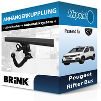 für Peugeot Rifter Bus 08.2018-Jetzt Brink AnhäNgerkupplung Abnehmbar AHK