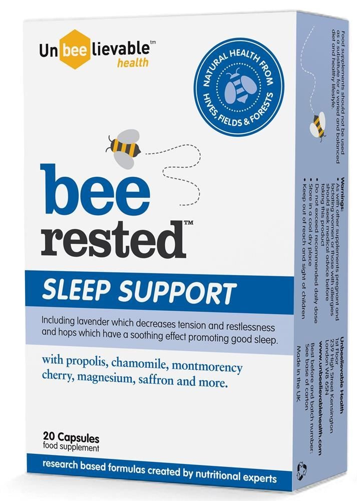 Unbeelievable Health Bee Rested Nighttime Relaxation - 20 Capsules - Image 3