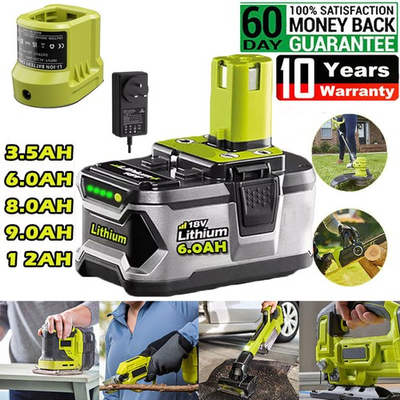 #ad #ad 3.5 12AH Battery For ryobi 18v one lithium battery P108 18V Plus High Capacity $80.99