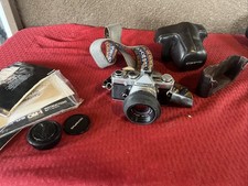 OLYMPUS OM-1 SLR 35mm Film Camera w/ F.Zuiko Auto-S 50mm f/1.8 Lens