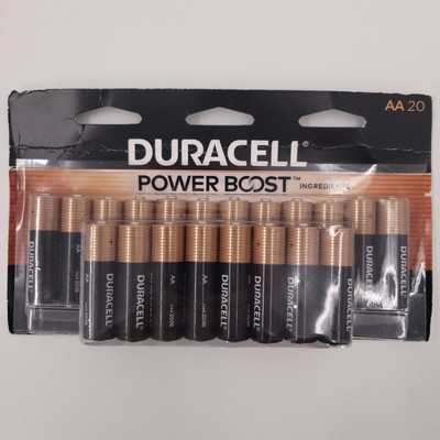 Duracell Power Boost 20 AA Alkaline Batteries Mar 2036 MN1500B20 NEW SEALED
