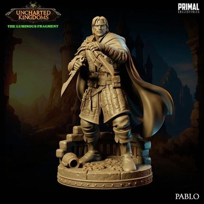 Schurke Söldner Miniatur geeignet für D&D Pen Paper Tabletop unbemalt Pablo
