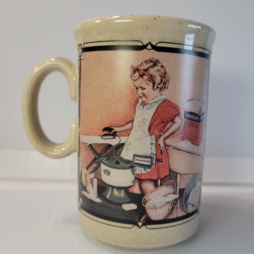 Zwei Vintage Watkins Almanach Kaffeetassen Steinzeug 12 0z. made in england - Bild 9 von 10