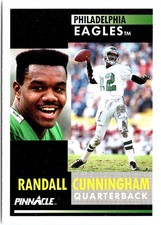Randall Cunningham 1991 Pinnacle #348 Philadelphia Eagles