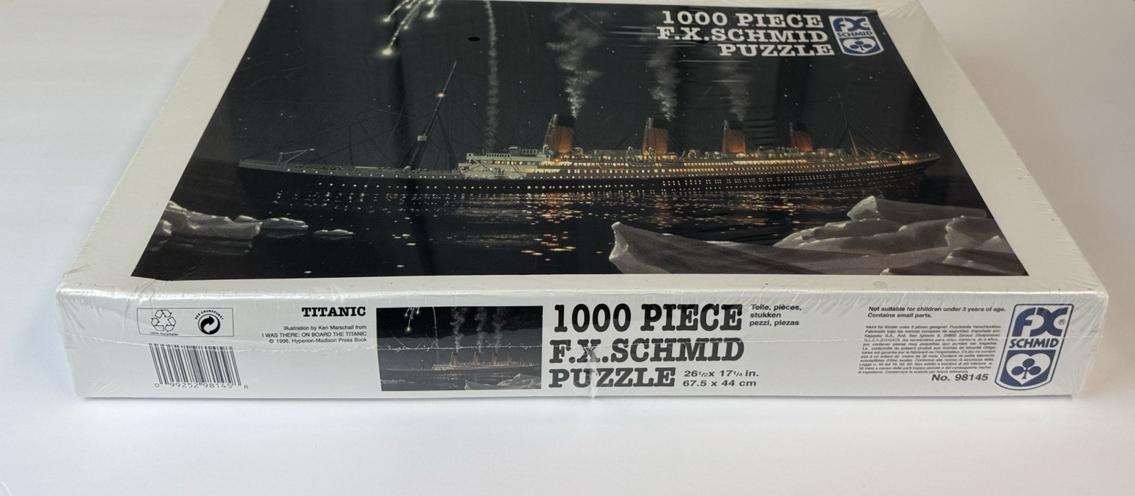 The Titanic 1000 pc Jigsaw Puzzle F.X. Schmid Size 26.5" x 17.25" NEW Sealed