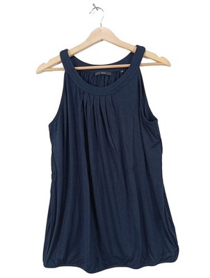 ZERO Schlupf-Bluse Damen Bluse Gr. DE 44 blau Casual-Look