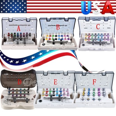 Dental Universal Implant Prosthetic Kit + Torque Wrench Screwdriver Hand Driver