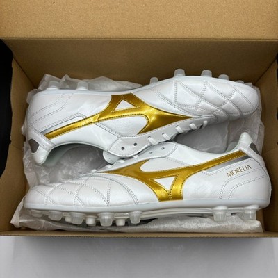 MIZUNO Morelia 2 II JAPAN AG P1GA260350 Super White Pearl Gold Men