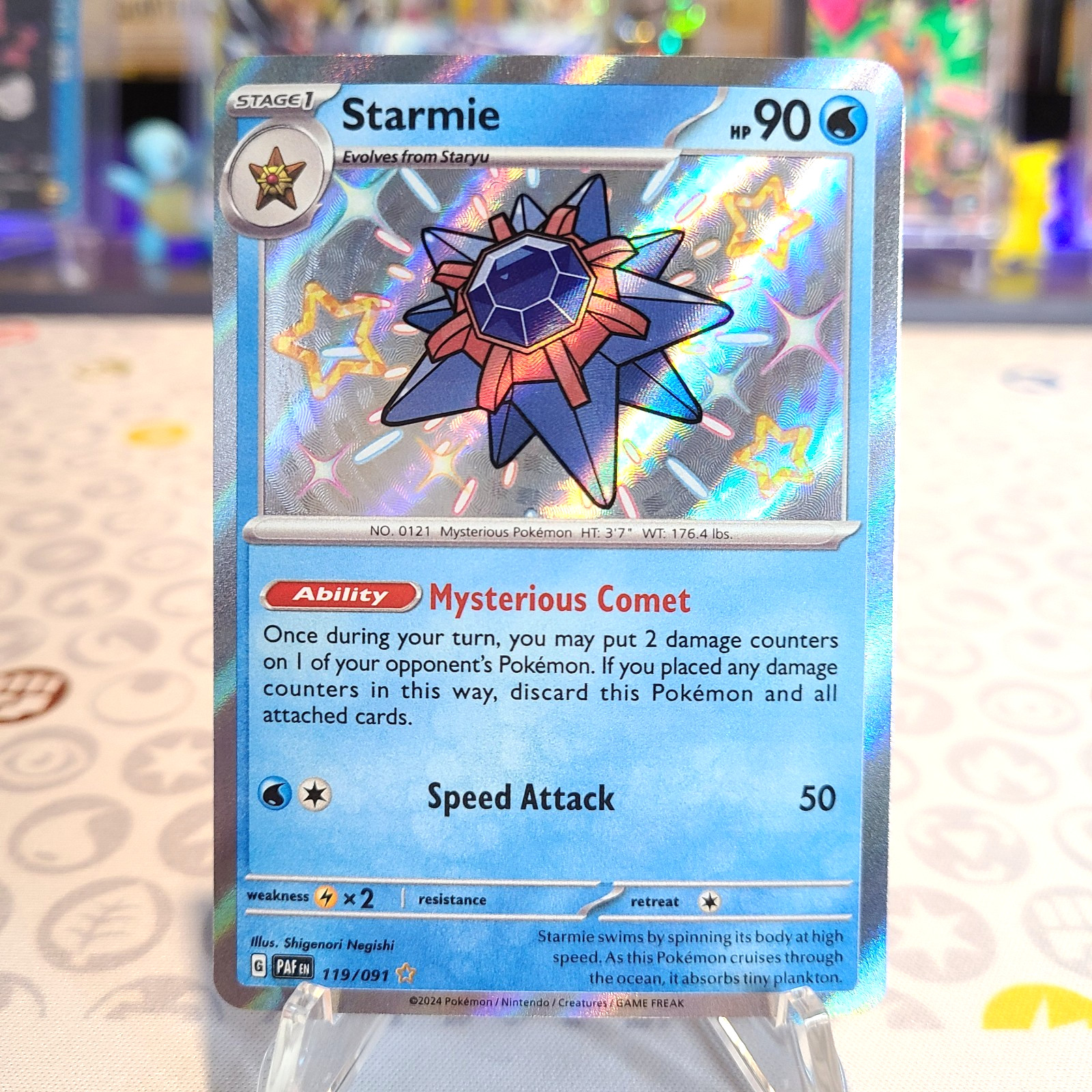 Starmie 119/091 SV: Paldean Fates Holo