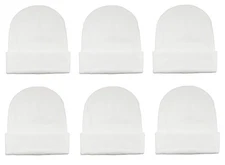 Gelante Unisex Knitted Winter Beanie Hat 6 Pack Warm Casual Ski Cap