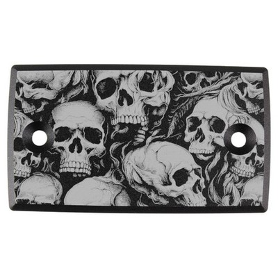 Bremszylinder-Deckel - Skull-Party - schwarz   Suzuki VL 1500 Intruder   bis 06