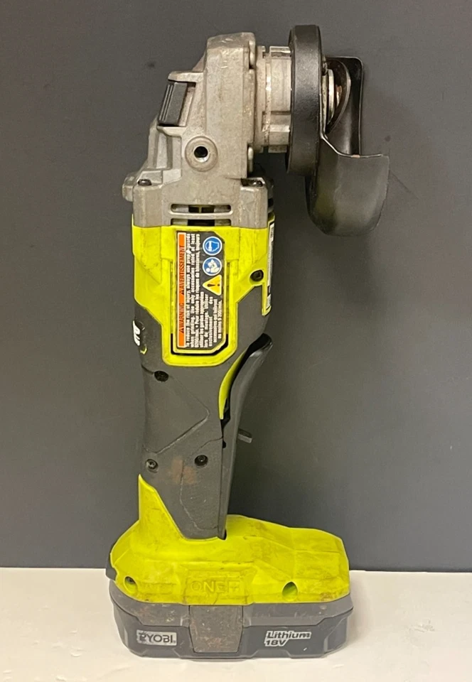 (RI1) Ryobi PBLAG01 18 В 4-1/2 дюйма угловая шлифовальная машина (аккумулятор и зарядное устройство) - Изображение 4 из 4