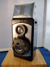 Vintage Metropolitan industries Metro-Flex Art Deco Bakelite Camera Maestar Lens