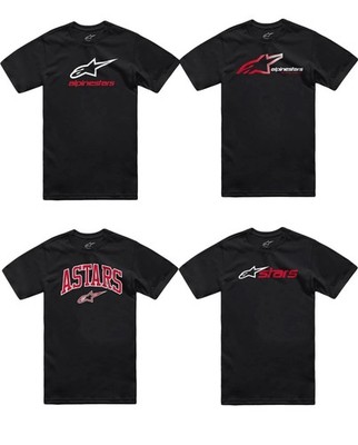 Alpinestars Mens T-Shirt Graphic Logo Print Cotton Motorcycle Casual Tee