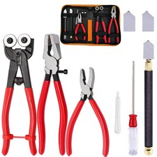 Tayfeim Glass Cutter Tool Glass Cutting Tool Set Kit with Glass Running Plier...