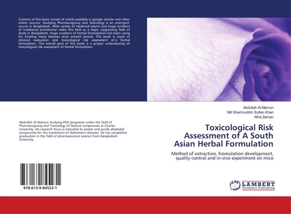 Toxicological Risk Assessment Of A South Asian Herbal Formulation Mamun (U. A.)-image