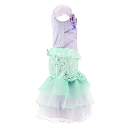 The Little Mermaid Kids Disney Costume Dress Ariel Tail 3T Girls Dress - Picture 4 of 6