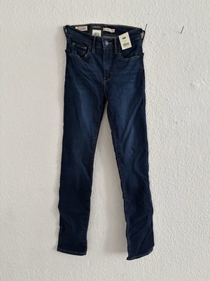 Levi´s 724 Damen Jeans 23/30 Dunkelblau Highrise Slim Straight NEU mit Etikett!