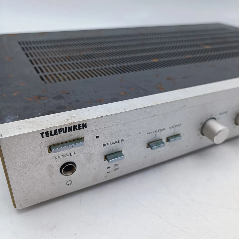 Amplificador integrado Telefunken A50 HIFI 3003-471523 220W 50Hz áudio vintage - Imagem 2 de 4