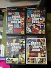 Rockstar Games Grand Theft Auto III, Vice City, San Andreas PS2 Game Lot