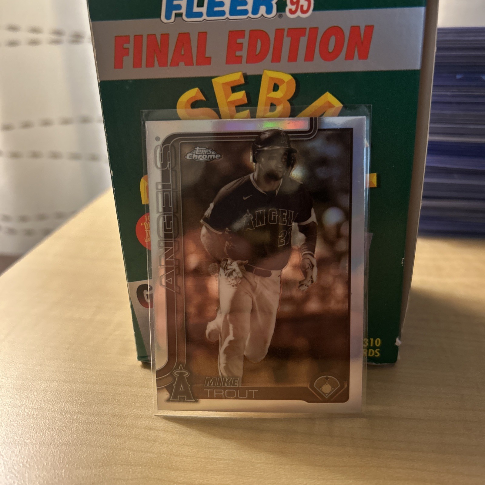 2025 Topps Chrome - Mike Trout #100 Sepia Refractor