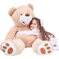 IKASA Giant Teddy Bear Plush Toy Stuffed Animals (Brown, 100cm) 100cm, Brown 