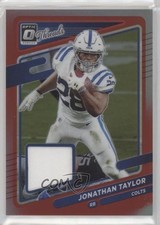 2021 Panini Donruss Optic Donruss Threads Red Prizm Jonathan Taylor #TH-11 17hw
