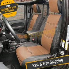 Smittybilt 577125 GEN2 Black/Tan Seat Cover Kit for 2018-2023 Jeep Wrangler JL