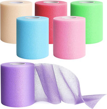 Prewrap Athletic Tape,6 Roll Pre wrap Headbands for Hair Soccer,Foam Unrwrap Spo