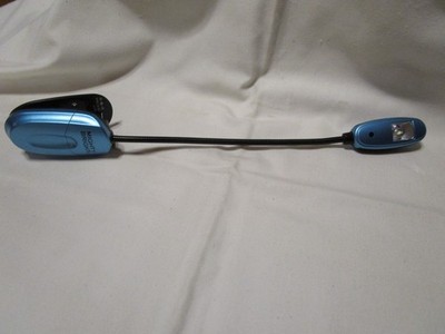 MIGHTY BRIGHT LED LIGHT METALLIC BLUE MINI FLEX WORKS USES 2 CR2032 BATTERIES