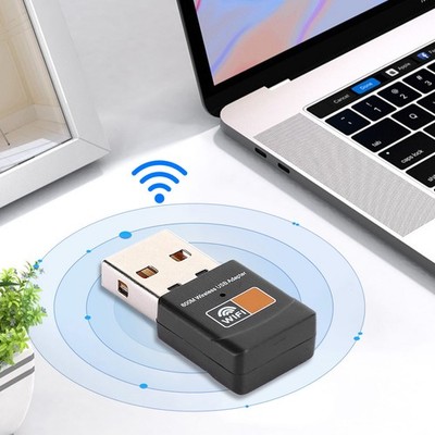 USB WiFi Adapter 2.4G-5G 600Mbps Dual Band Mini Wireless Computer Network Ca SET
