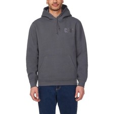 Caterpillar Men's Hooded Sweatshirt CAT logo Gray, Size : Small, 3XL