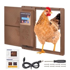 Automatic Chicken Coop Door Anti Pinch/Large LCD display/Timer-