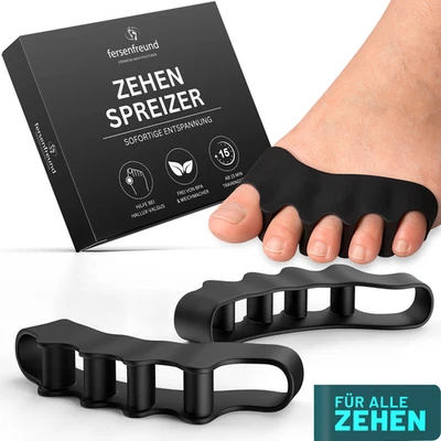 FERSENFREUND© Zehenspreizer für alle Zehen Zehenstrecker Silikon Damen Herren