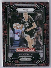 Kate Martin Rookie RC 2024 Panini Prizm Monopoly WNBA Red Classic Icons #40 Aces
