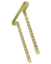 F&R Lowrider Gold TRIPLE Flat Twisted Bumper 26" Bikes Trikes Choppers Cruisers.