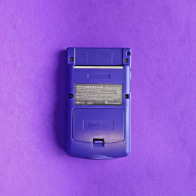 Nintendo Game Boy Color Grape Purple 👾 CGB-001 GBC RESTORED NEW BODY