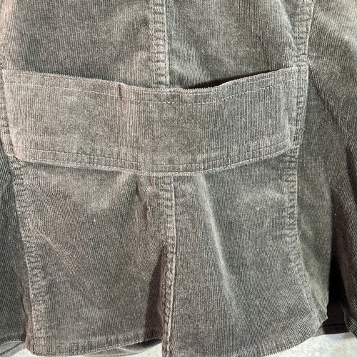 VTG Corduroy Charcoal Button Up Coat Fashion Bug SZ 16W Y2K 90s Plus Size - Picture 8 of 12