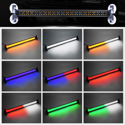 80-LED KFZ Auto Notfall Strobe Licht blinkende Warnung Nebellampe Bar gelb/weiß