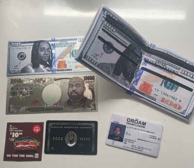 Yeezy Kanye West ¥$ Wallet Bills And Cards Limited Extremely Rare