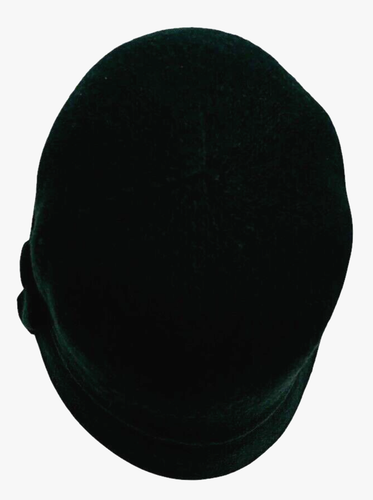 August Hat Co. Cloche Style Dark Green Size Large 23" IC Wool Blend Packable - Picture 5 of 8