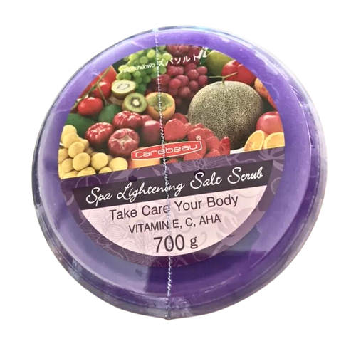 Carebeau Spa Salt Scrub Body Mixed Fruit Lightening Vitamin E White Skin 700g - Picture 4 of 6