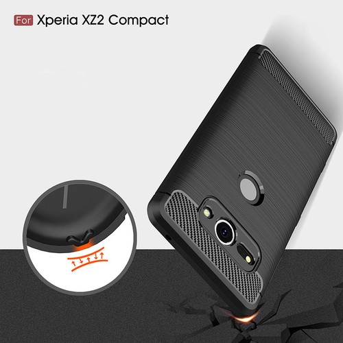 For SONY Xperia XZ4 Case Carbon Fiber Shockproof TPU Cover XZ4 Compact - Picture 5 of 15