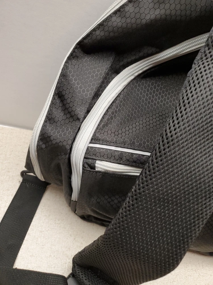 Pickleball Bag Mens Womens Backpack Adjustable Sling Bag Black Pickleball Bag Mens Womens Backpack Adjustable Sling Bag Black