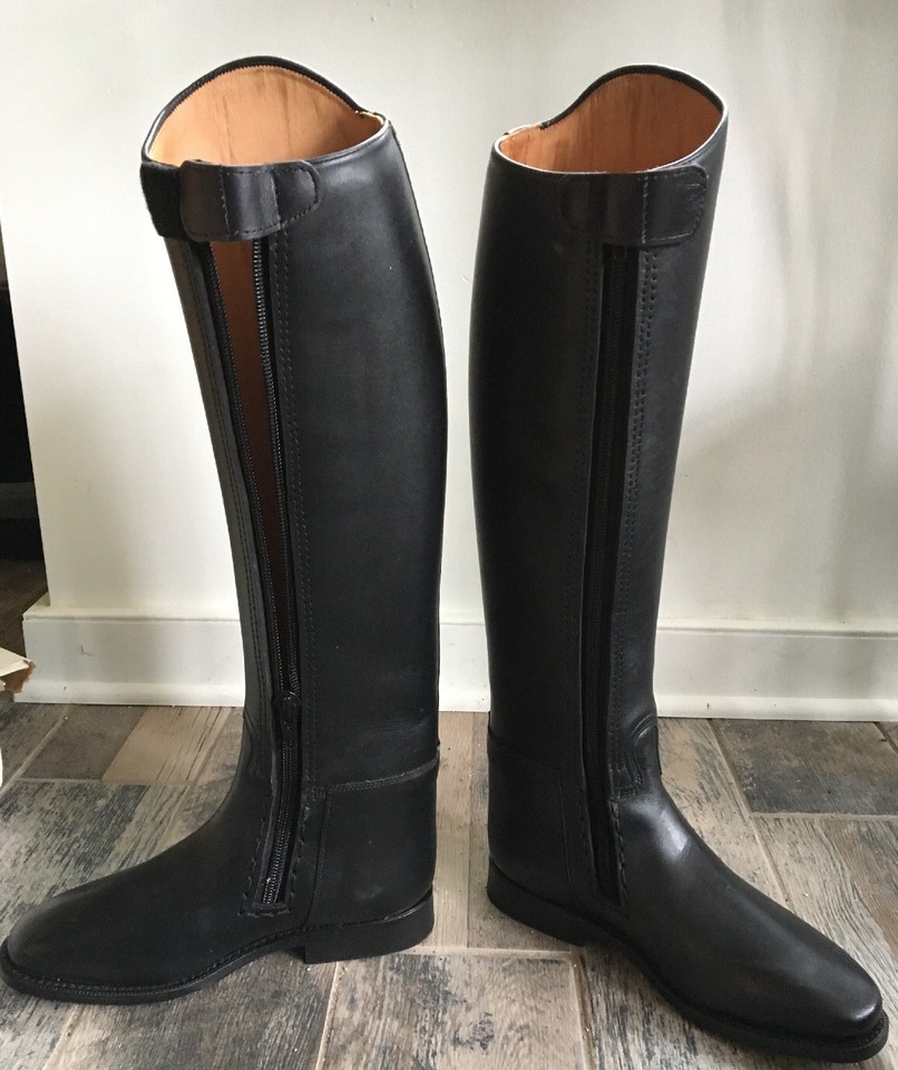 Bottes en cuir verni pour femmes, grande taille 35-47, bout rond